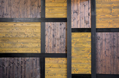 Full frame shot of wooden door