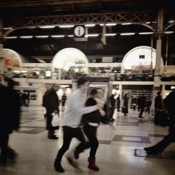 People at subway station