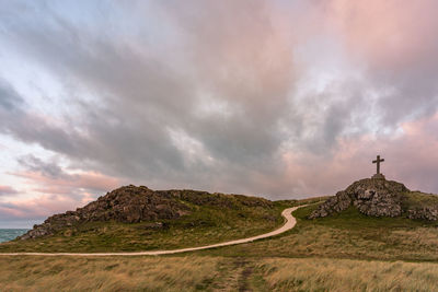 Scenic view of landscape against sky