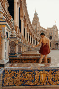 Model in plaza de espana
