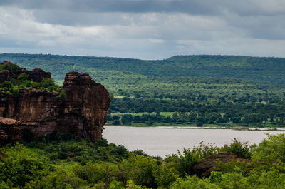 Scenic view of mountain against sky