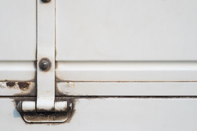 Full frame shot of metal door