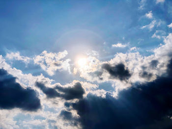 Low angle view of clouds in sky