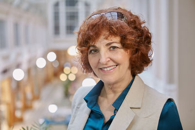 Portrait of smiling young woman