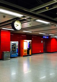 Interior of subway station