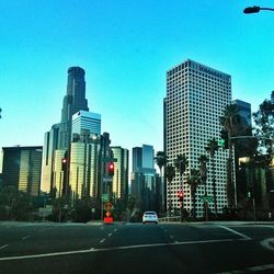 City street at dusk