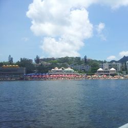 Town with buildings in background