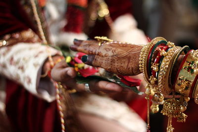 Close-up of human hand against blurred background