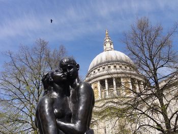 Low angle view of statue