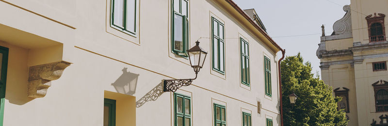 Low angle view of building against sky