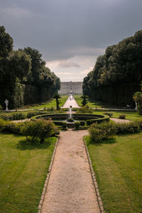 View of park against cloudy sky