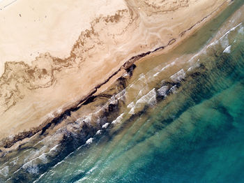 Aerial view of sea and beach