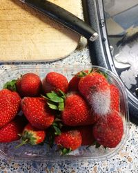 Close-up of strawberries