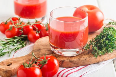 Close-up of drink on table