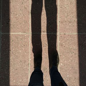 Close-up shadow on the ground