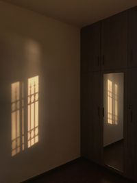 Sunlight through window at home