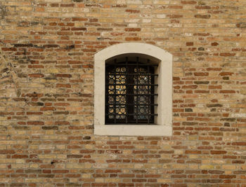 Window on brick wall