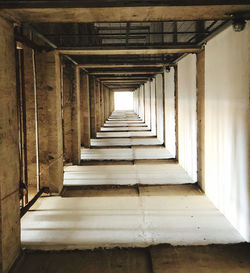 Empty corridor of building