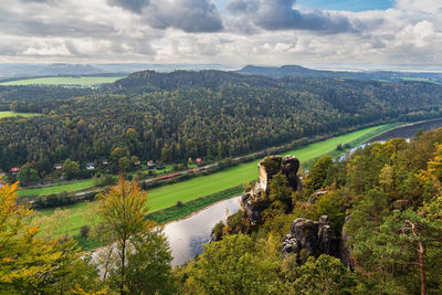 Scenic view of landscape against sky