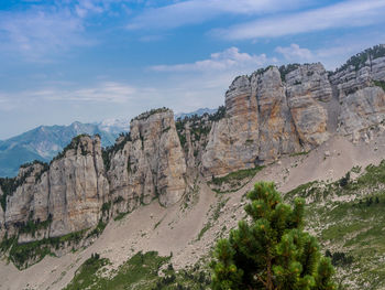 Rocky mountains against sky