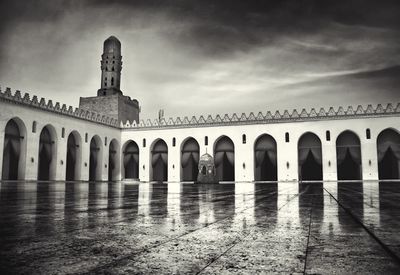 Historical building against cloudy sky