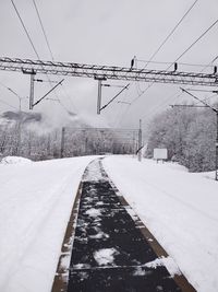 Snow covered road