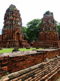 View of temple against clear sky