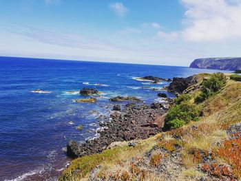 Scenic view of sea against sky