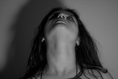 Close-up portrait of young woman