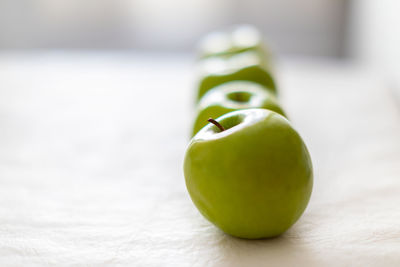 Close-up of apple on table