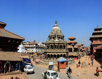 Kathmandu, nepal - top view of the durbar square in kathmandu, of which are included in images