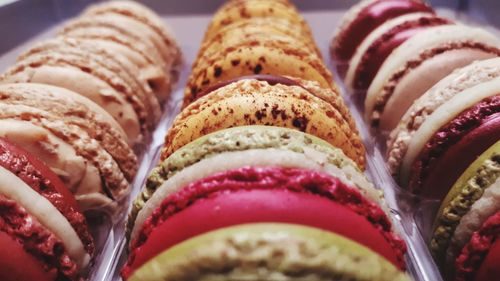 Full frame shot of macaroons