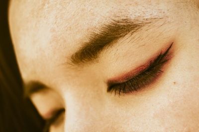 Close up of woman's eye