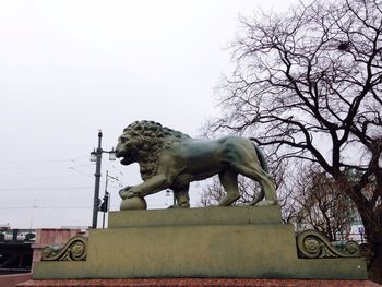 Low angle view of statue
