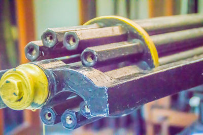 Close-up of machine part