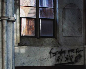 Graffiti on old wall