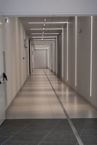 Empty corridor in building