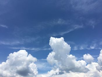 Low angle view of clouds in sky