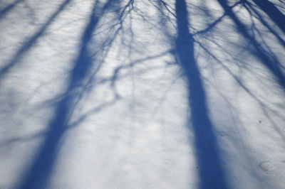 Full frame shot of snow on field