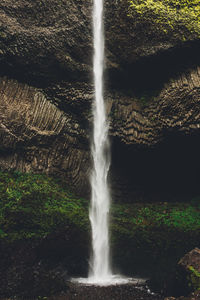 Scenic view of waterfall
