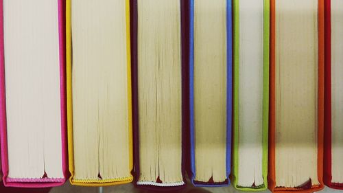 Close-up of multi colored pencils