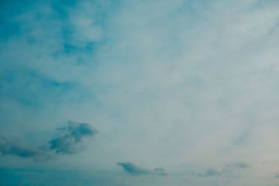 Low angle view of clouds in sky