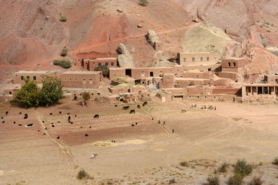 Aerial view of a building