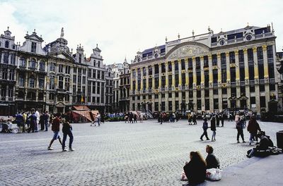 People walking on street