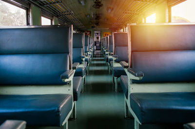 Empty seats in bus