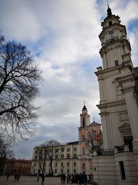 Low angle view of buildings against sky