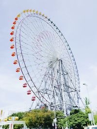 Low angle view of ferris wheel