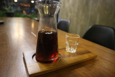 Close-up of drink on table