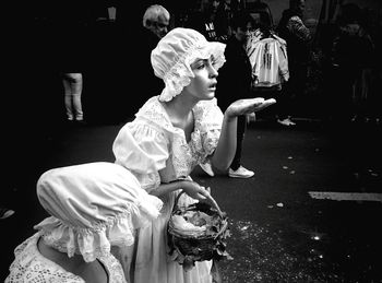 Full length of woman standing on ground