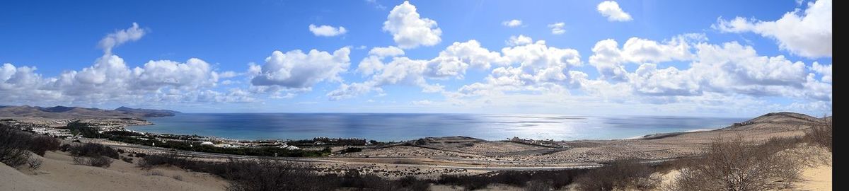 Panoramic view of sea against sky